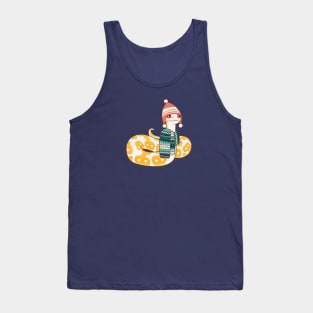 Albino Ball Python Christmas Edition Tank Top